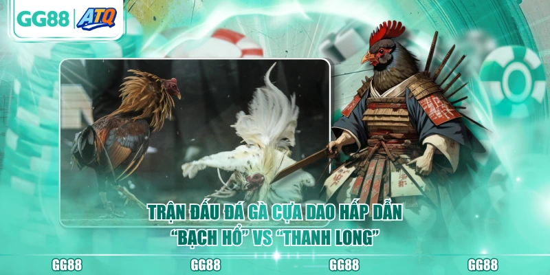 Trận đấu đá gà cựa dao hấp dẫn “Bạch Hổ” vs “Thanh Long”